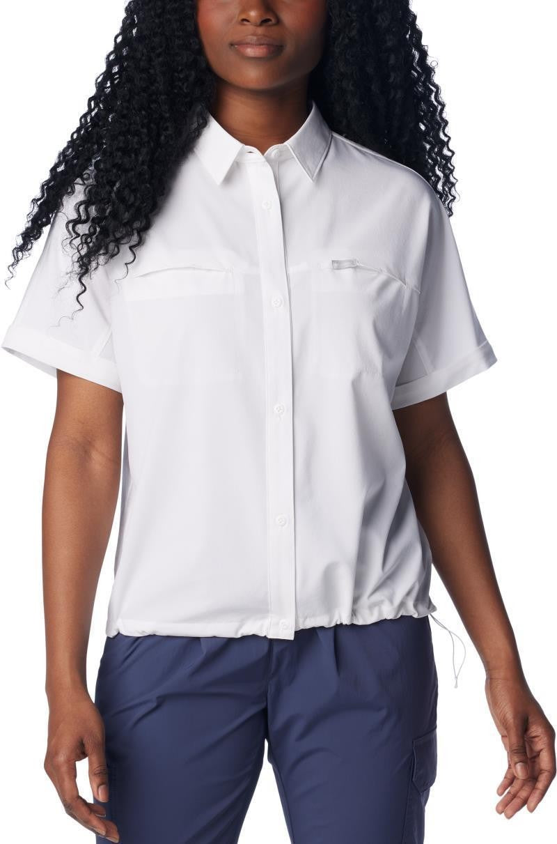 Boundless Trek SS Button Up II - Womens - white 1