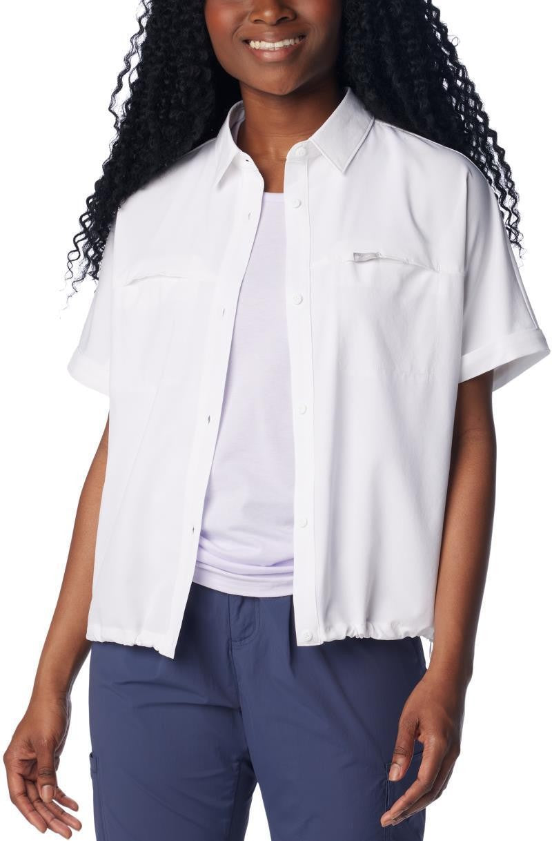 Boundless Trek SS Button Up II - Womens - white 1