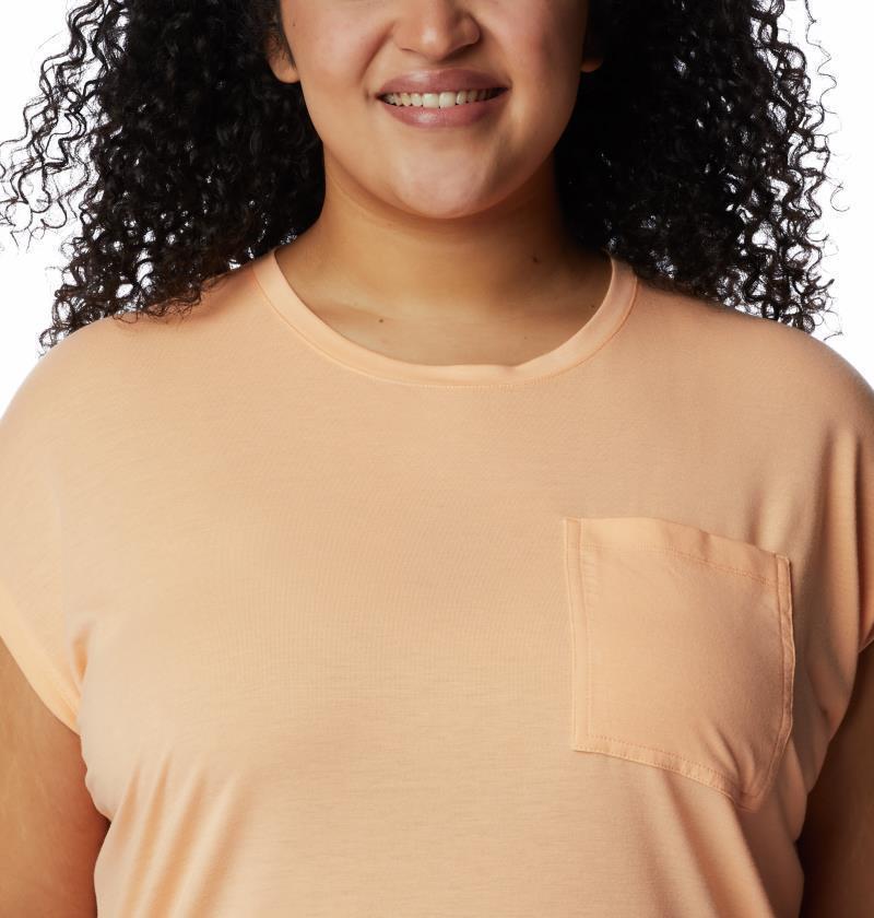 Boundless Trek SS Tee, Extended - Womens - Peach 4