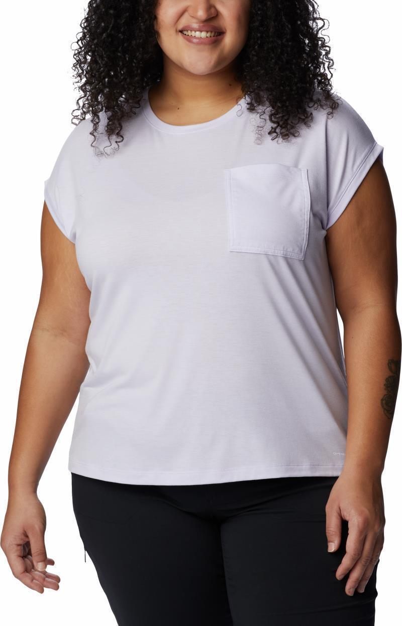 Boundless Trek SS Tee, Extended - Womens - Purple Tint 1