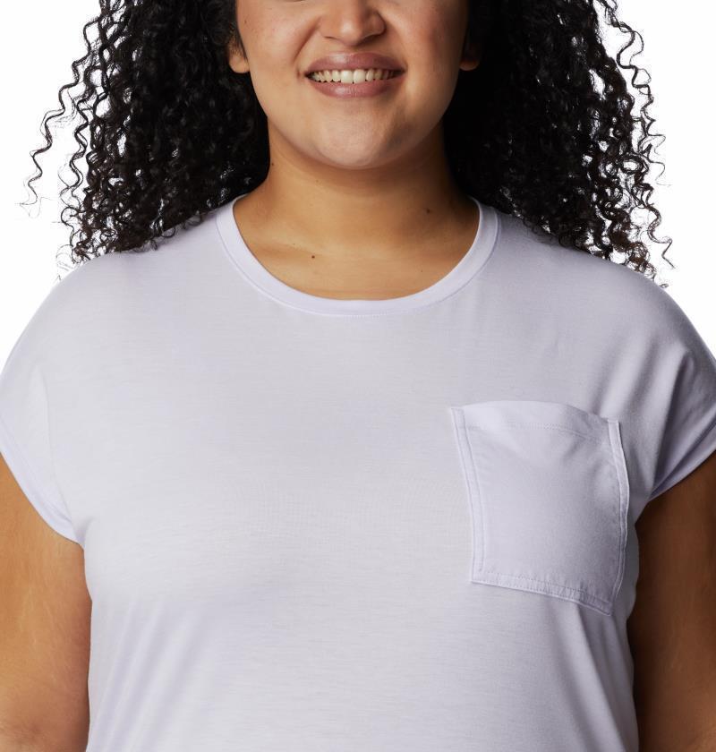 Boundless Trek SS Tee, Extended - Womens - Purple Tint 4