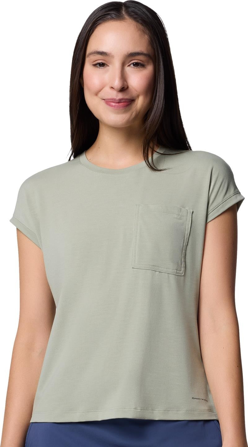 Boundless Trek SS Tee, Extended - Womens - safari 1