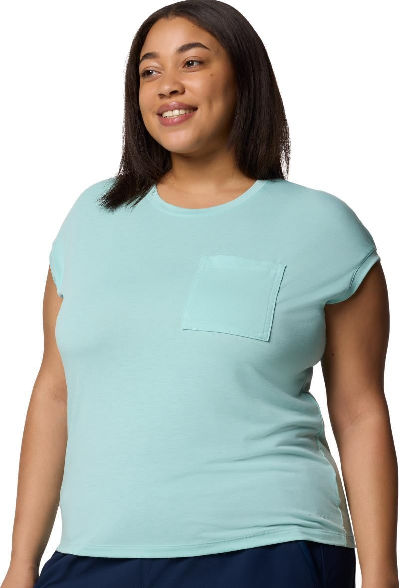 Boundless Trek SS Tee, Extended - Womens - spray 1