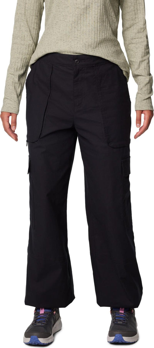 Brea Falls Cotton Ripstop Pants, Short - Womens - black 1