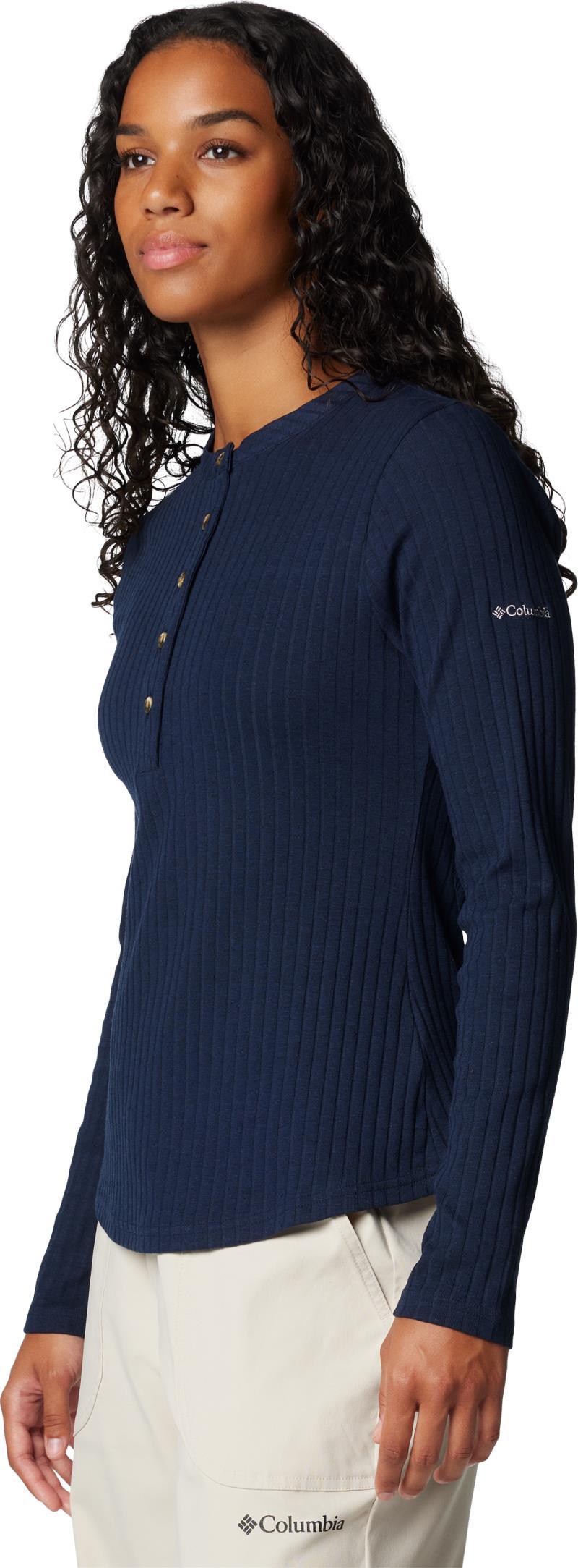 Brea Falls Henley LS - Womens - Collegiate Navy 2