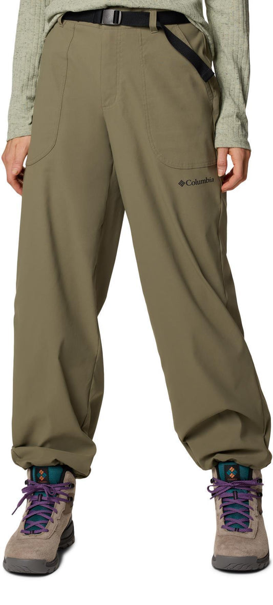 Brea Falls Nylon Pants, Short - Womens - stone green 1