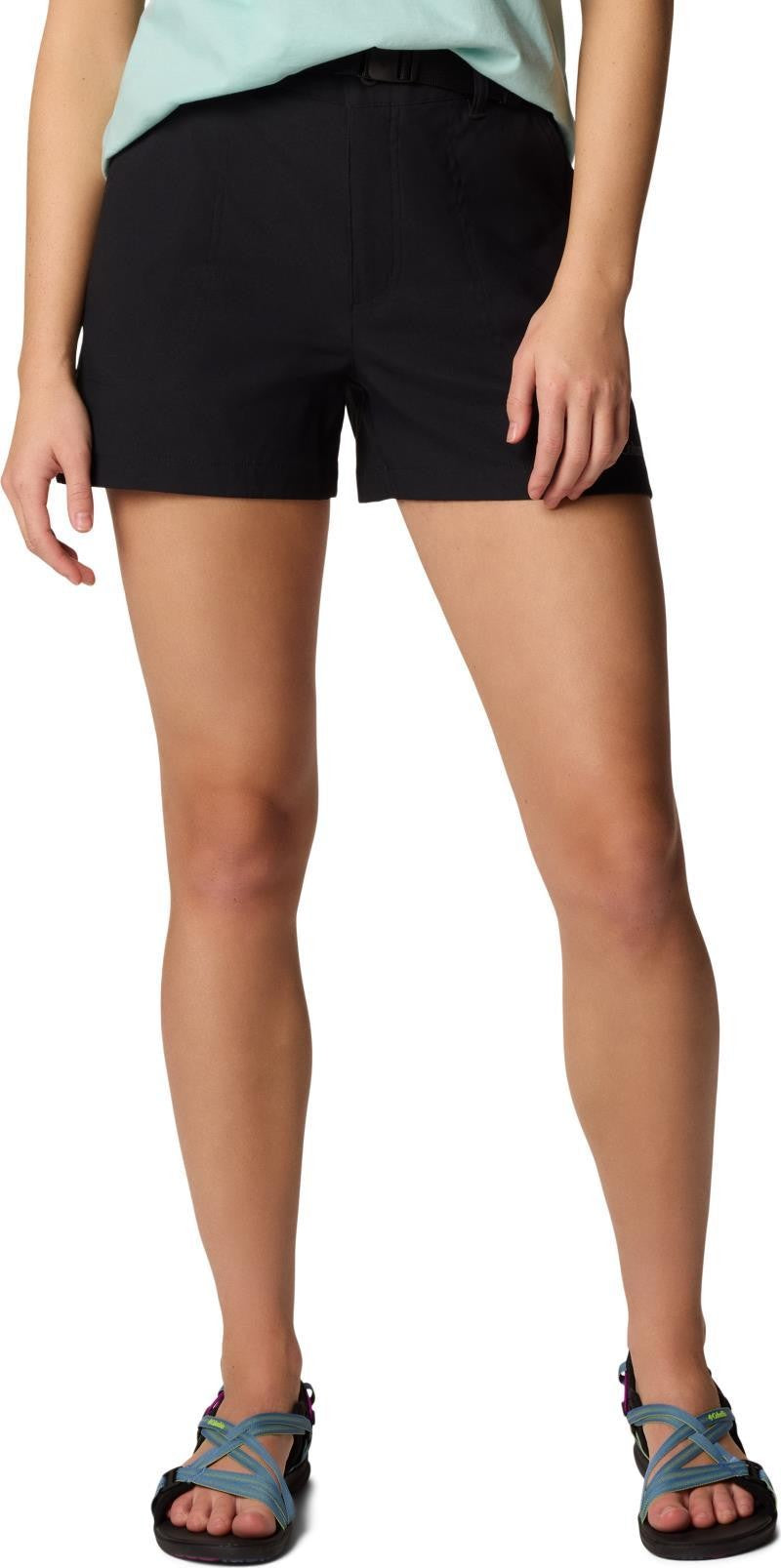Brea Falls Nylon Shorts, 4" Inseam - Womens - black 1