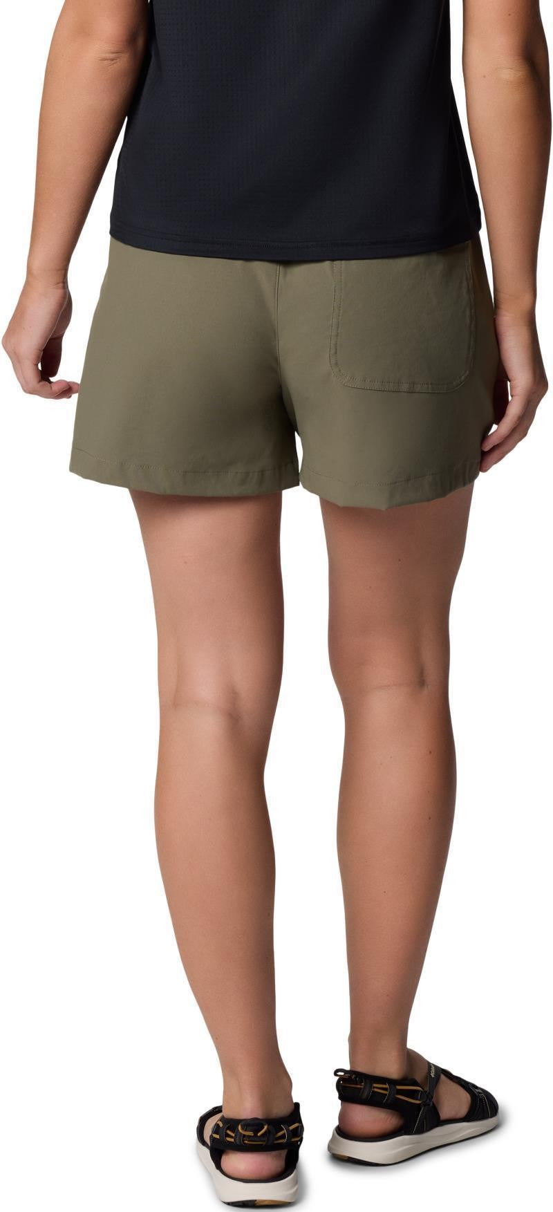 Brea Falls Nylon Shorts, 4" Inseam - Womens - stone green 1
