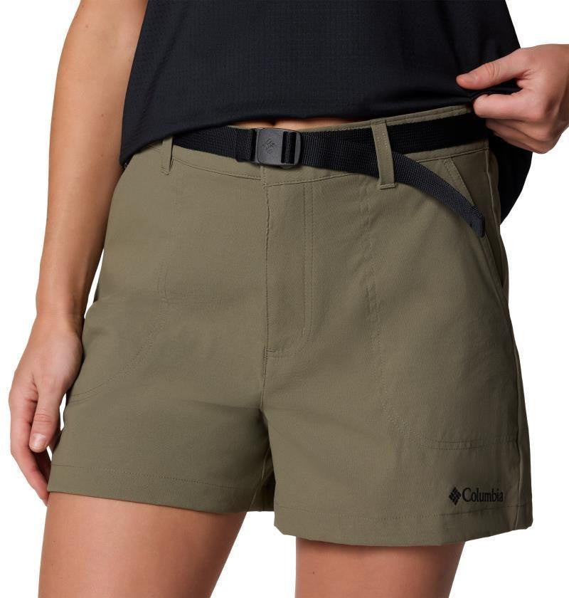 Brea Falls Nylon Shorts, 4" Inseam - Womens - stone green 1
