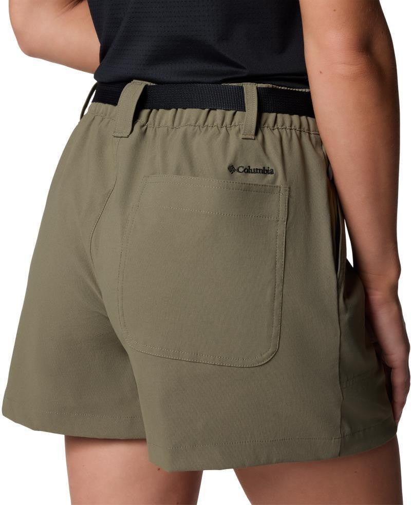 Brea Falls Nylon Shorts, 4" Inseam - Womens - stone green 1