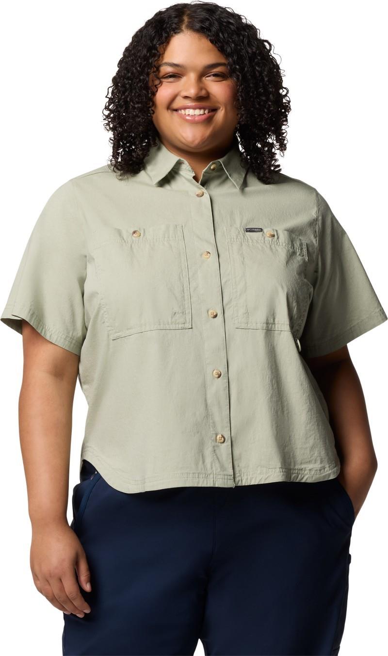 Brea Falls Woven SS, Extended - Womens - safari 1