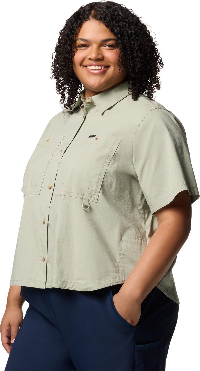 Brea Falls Woven SS, Extended - Womens - safari 1