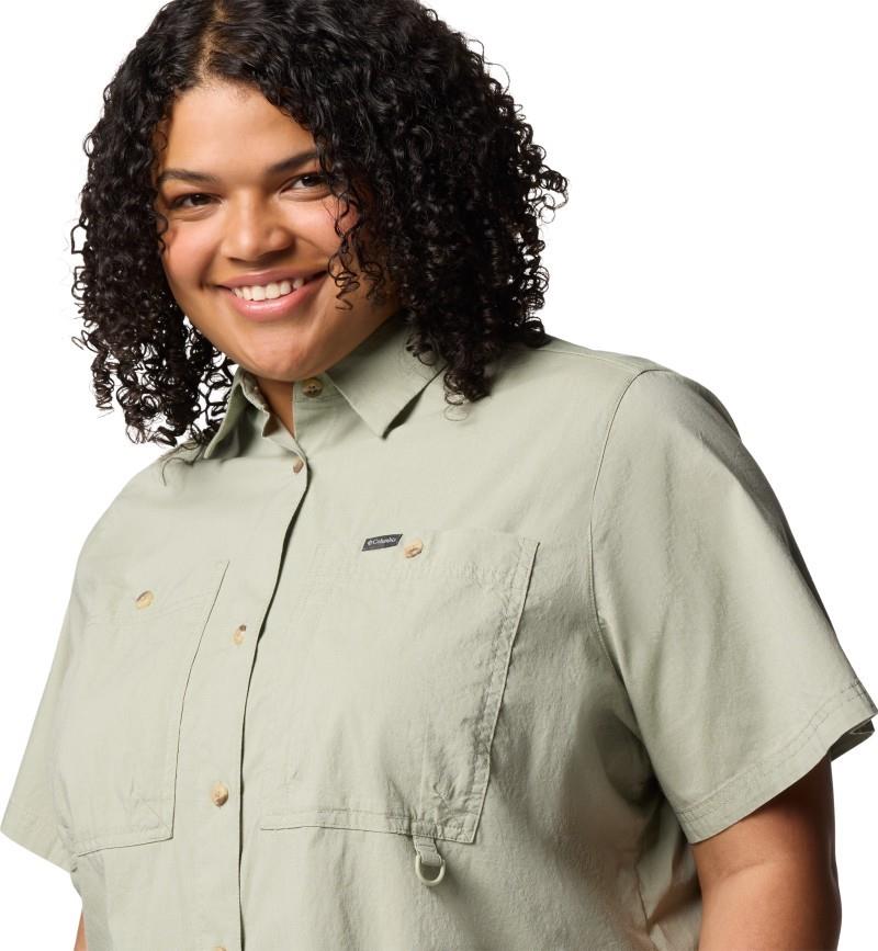 Brea Falls Woven SS, Extended - Womens - safari 1