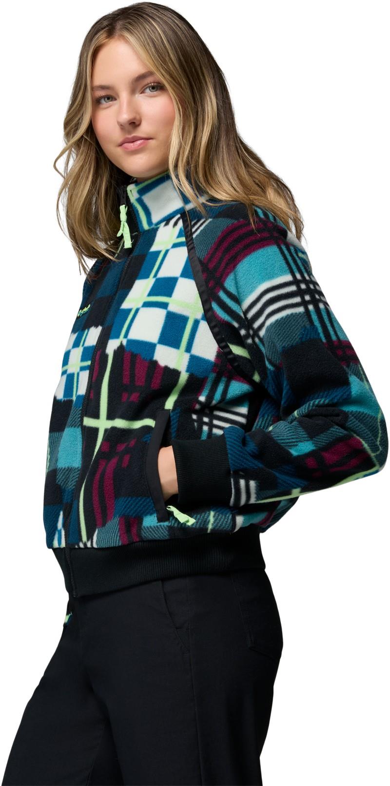 Bugaboo 1986 Fleece Jacket - Womens - teal / plaidpatch / black 1