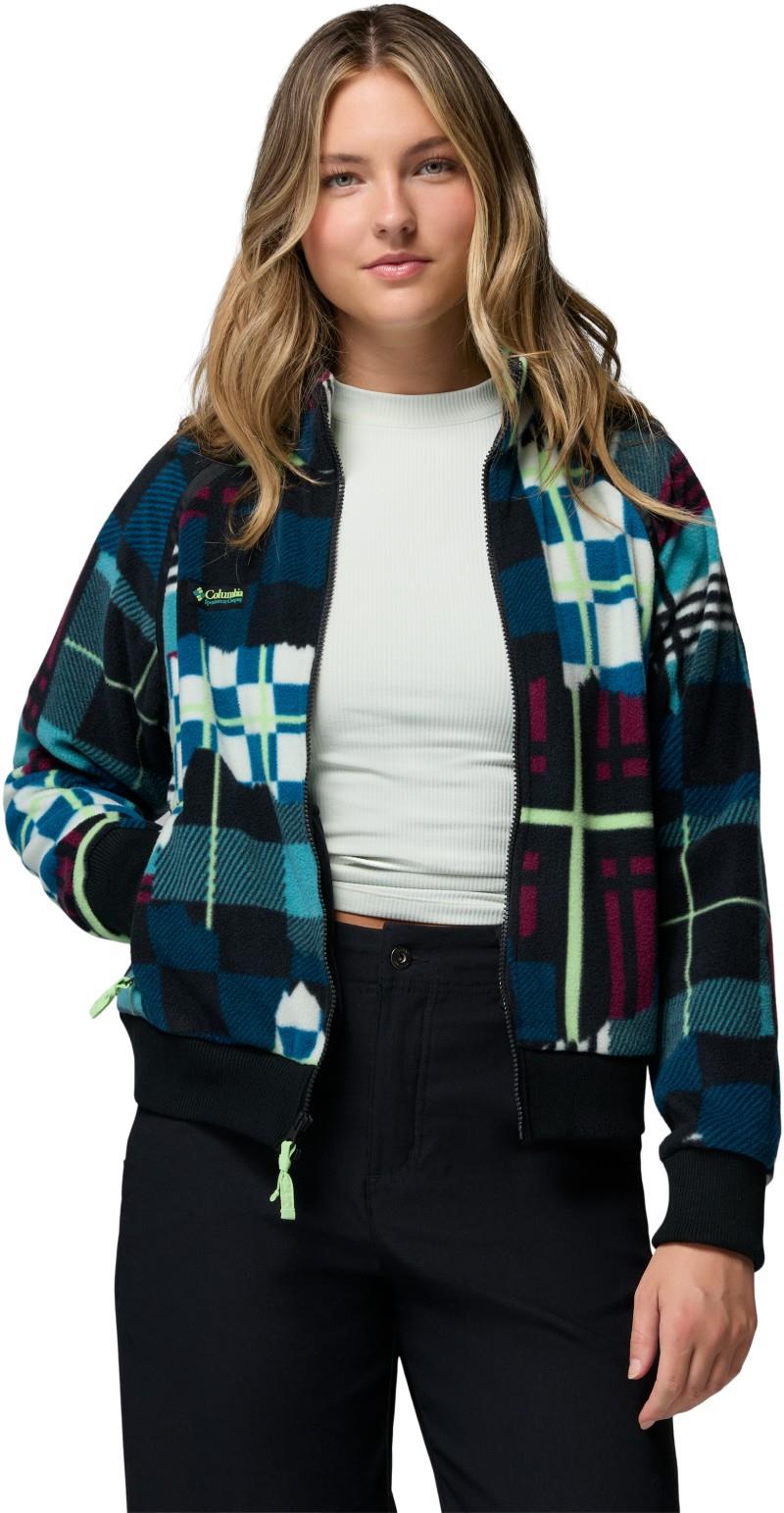 Bugaboo 1986 Fleece Jacket - Womens - teal / plaidpatch / black 1