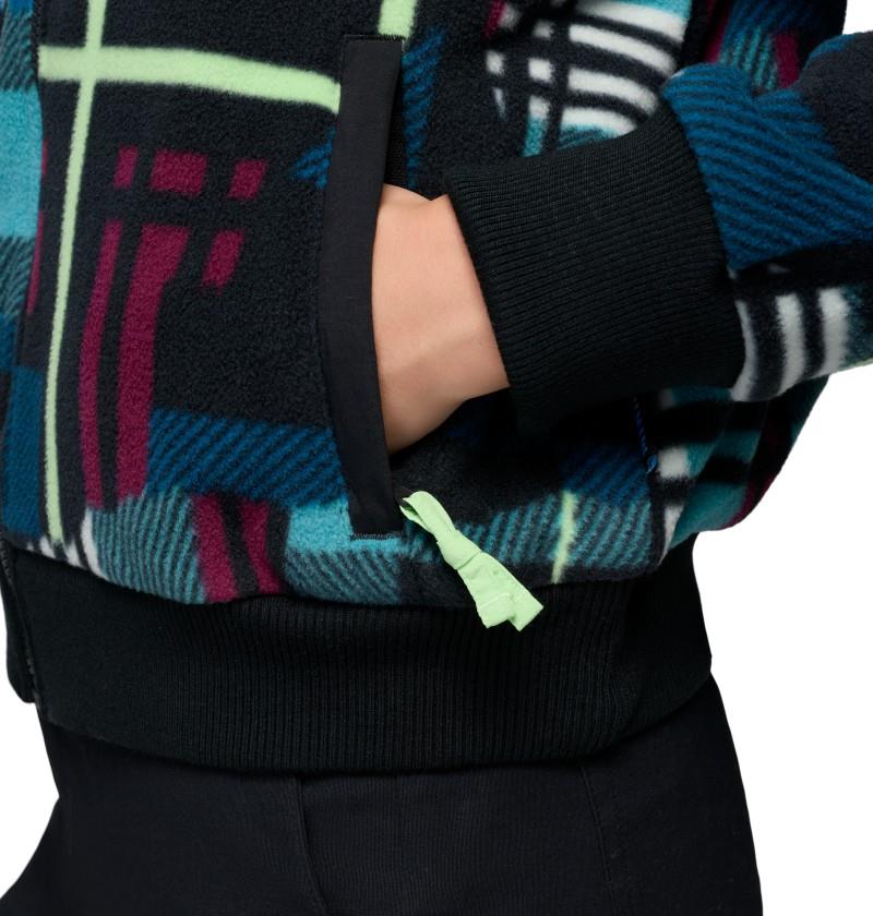 Bugaboo 1986 Fleece Jacket - Womens - teal / plaidpatch / black 1