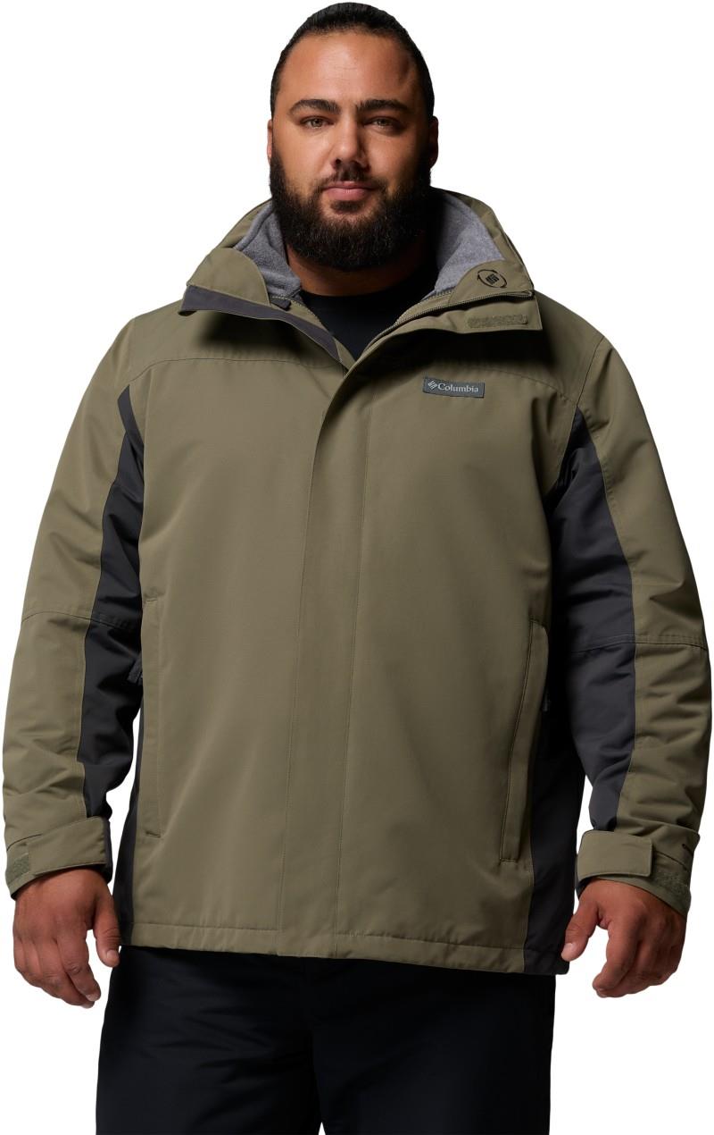 Bugaboo IV Fleece Interchange Jacket, Extended - Mens - stone green / shark 1