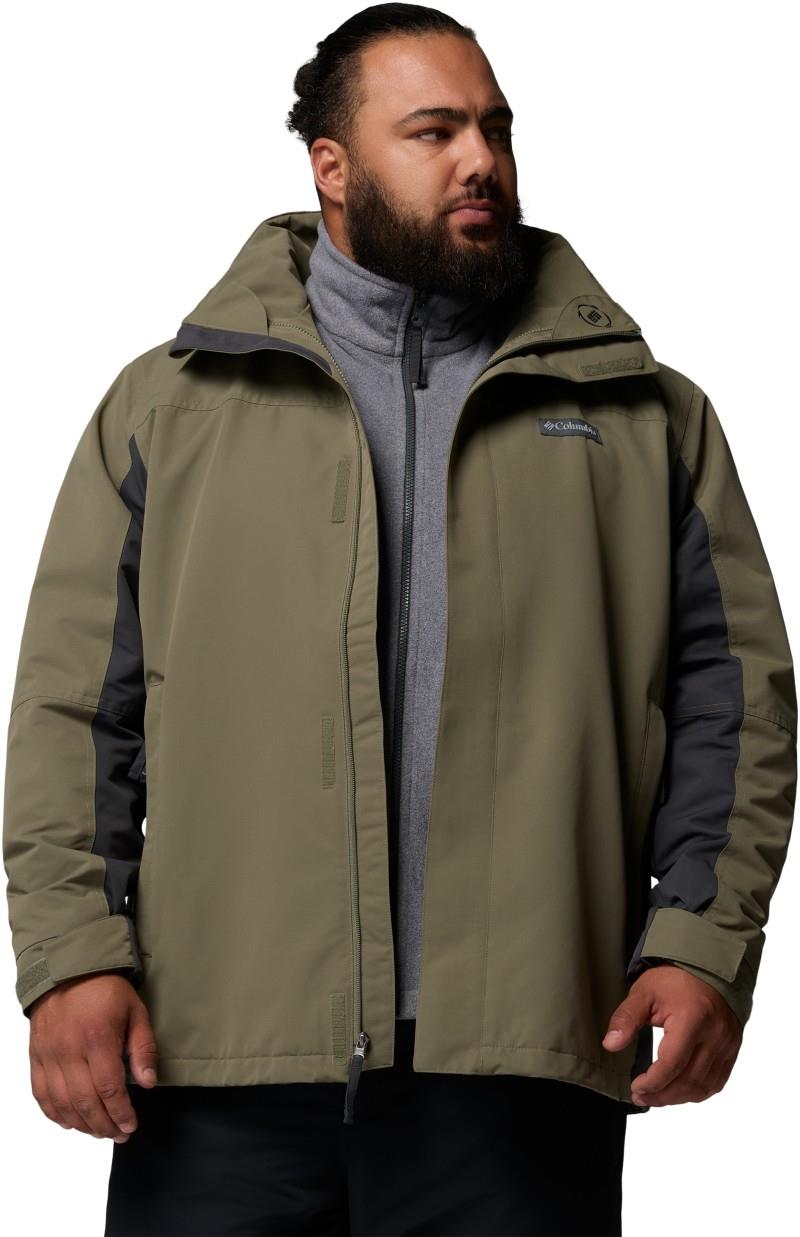 Bugaboo IV Fleece Interchange Jacket, Extended - Mens - stone green / shark 1