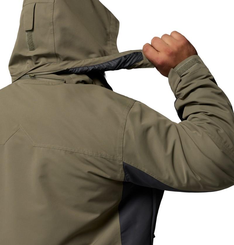Bugaboo IV Fleece Interchange Jacket, Extended - Mens - stone green / shark 1