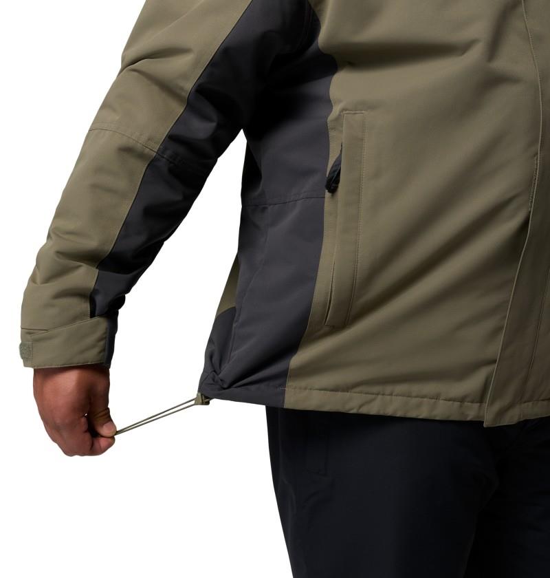 Bugaboo IV Fleece Interchange Jacket, Extended - Mens - stone green / shark 1