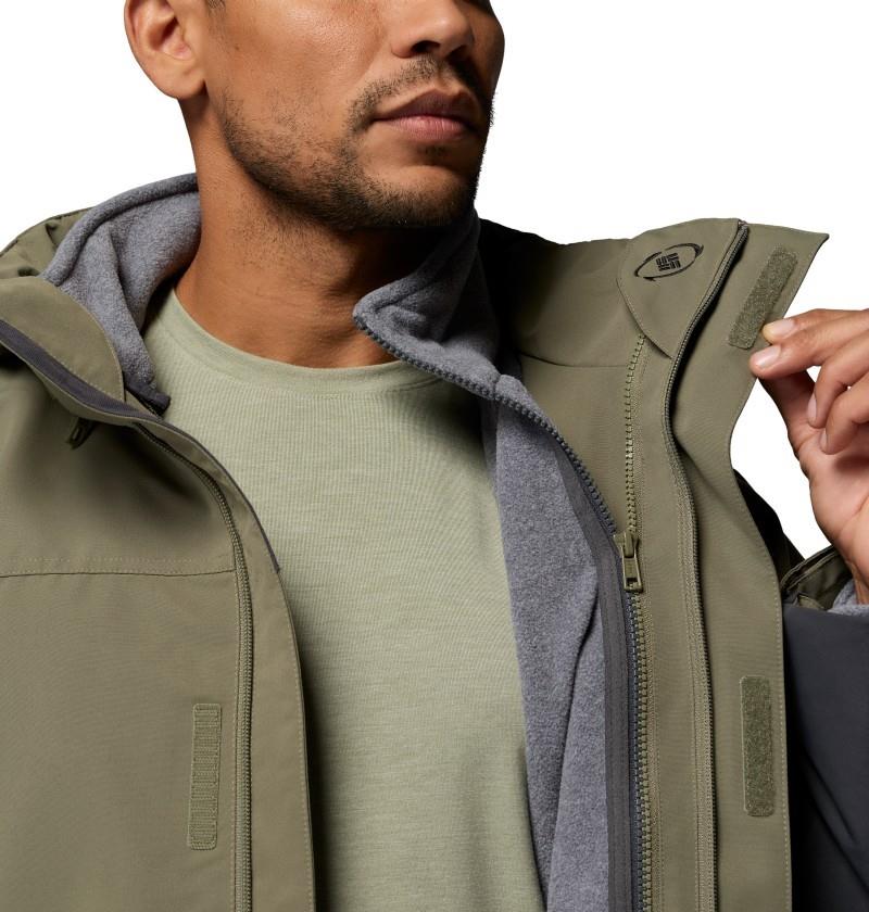 Bugaboo IV Fleece Interchange Jacket, Tall - Mens - stone green / shark 1
