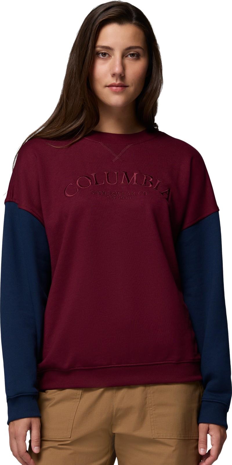 Bugasweat Graphic Crew - Womens - rich wine / collegiate navy 1