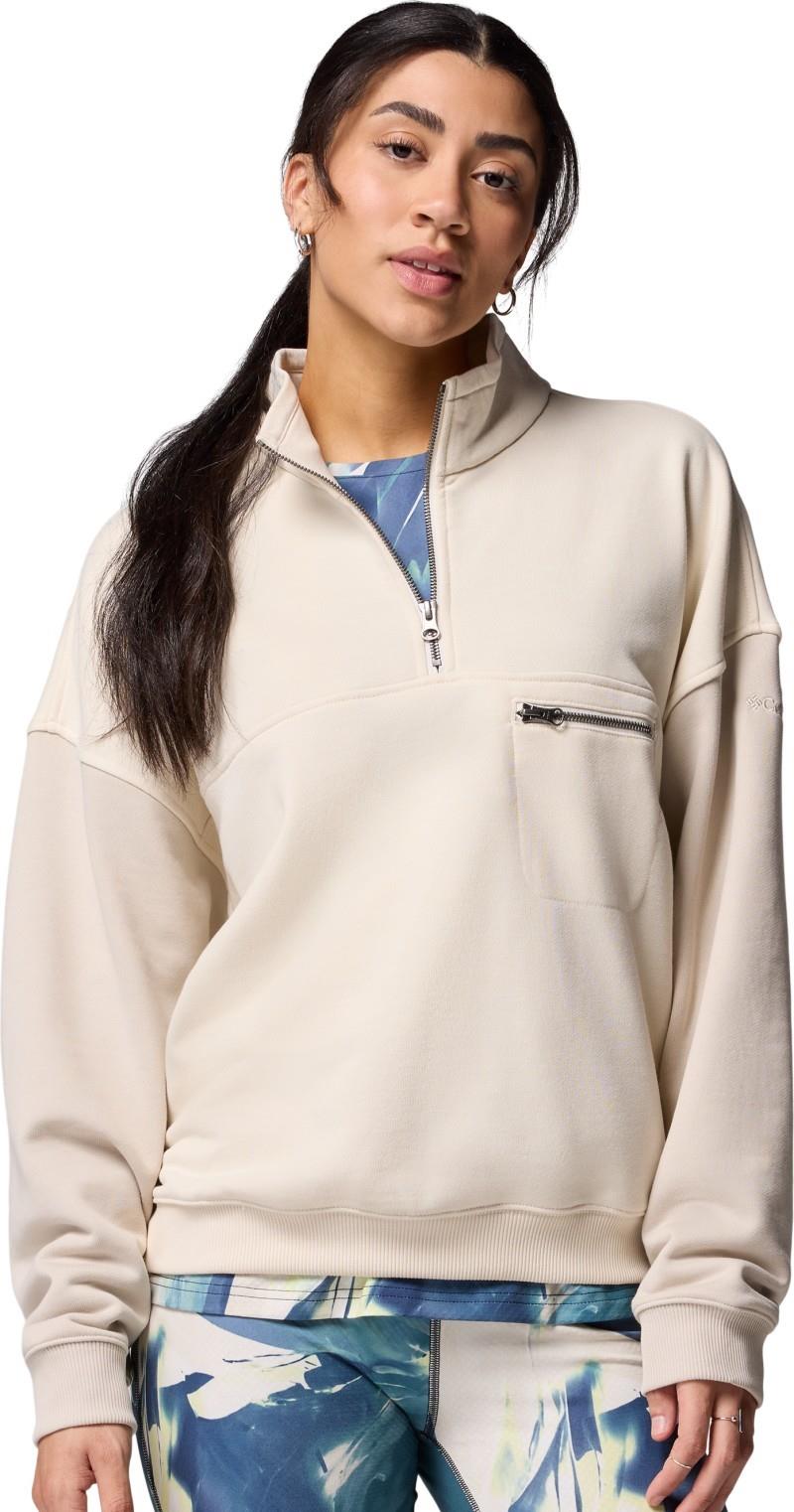 Bugasweat Half-Zip - Womens - chalk / dark stone 1