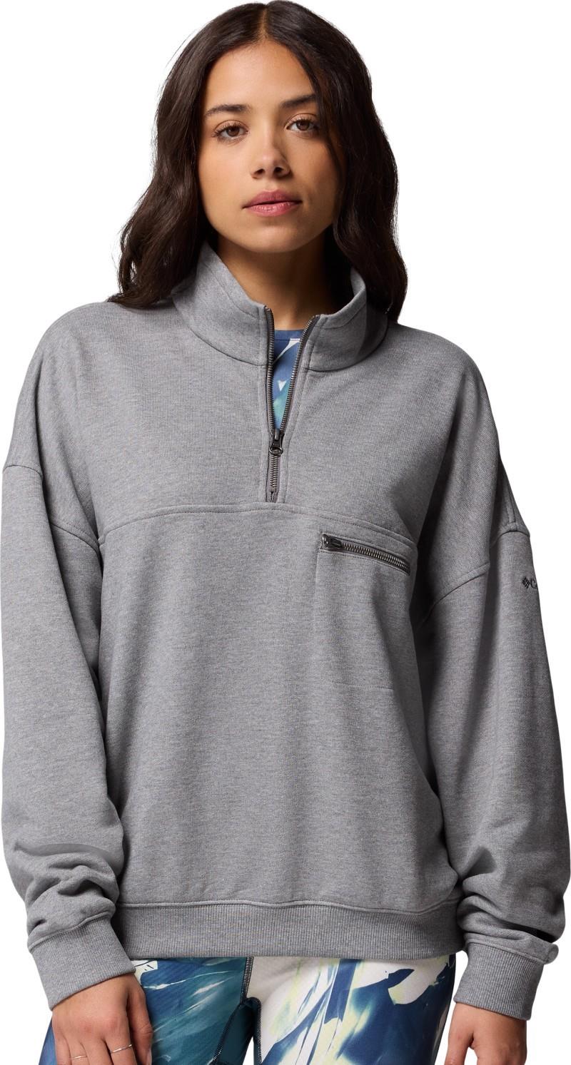 Bugasweat Half-Zip - Womens - city grey heather 1