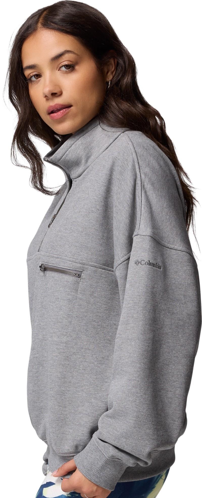 Bugasweat Half-Zip - Womens - city grey heather 1