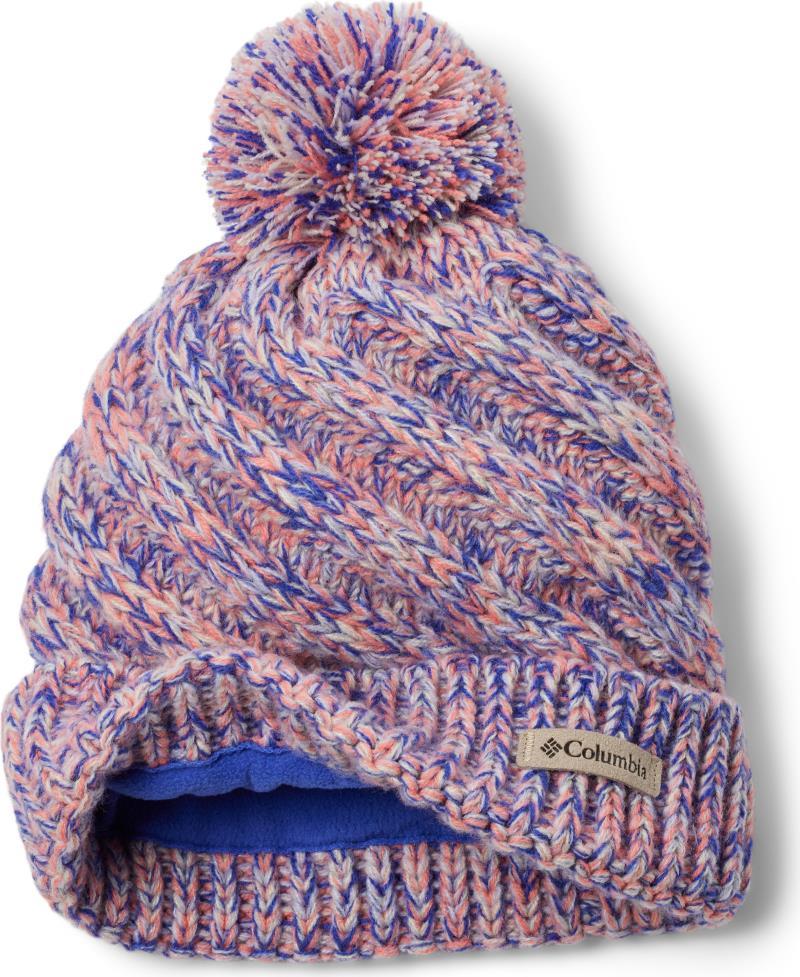 Bundle Up Beanie - Youth - Clematis Blue / Hot Coral / Snowdrift / Chalk 2