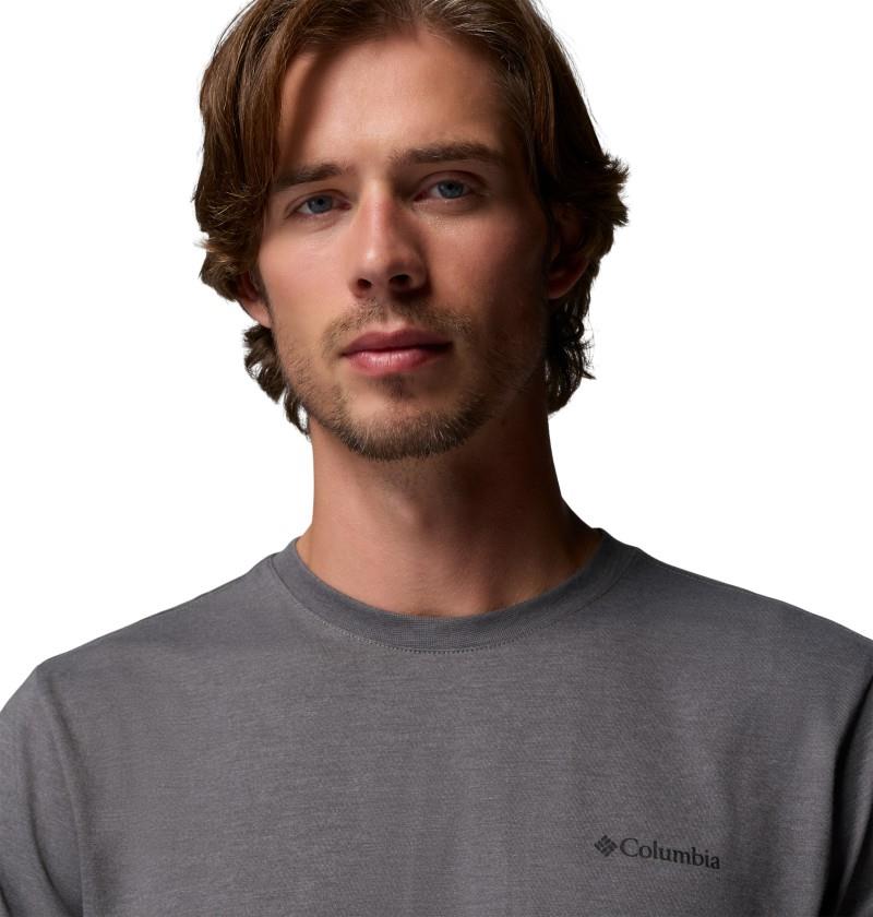 CSC Graphic LS Tee - Mens - city grey heather banner badge 1