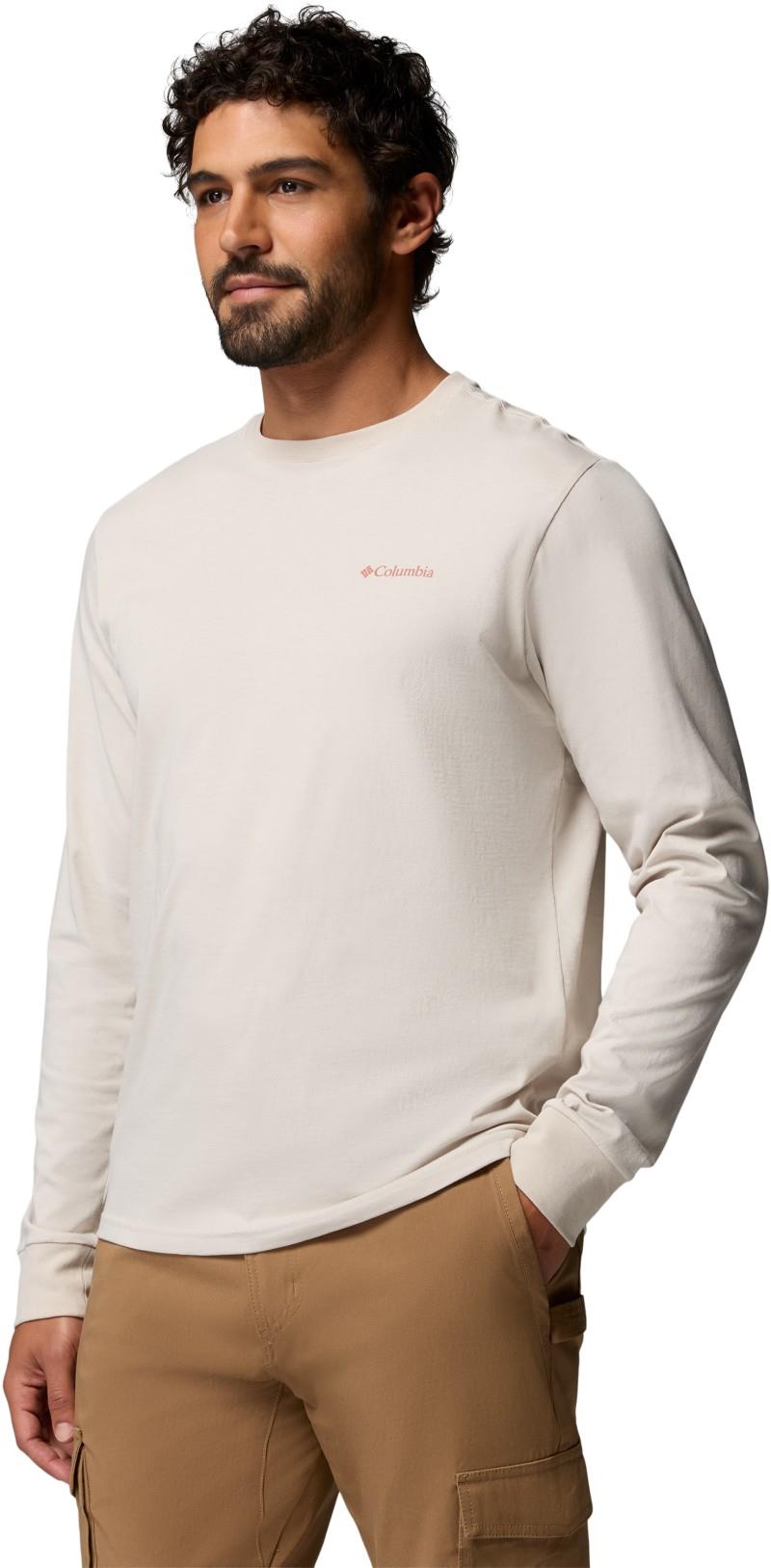 CSC Graphic LS Tee - Mens - dark stone banner badge 1