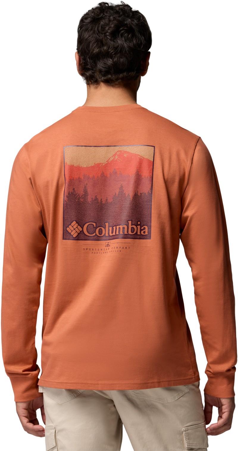 CSC Graphic LS Tee - Mens - teak brown textured scene 1