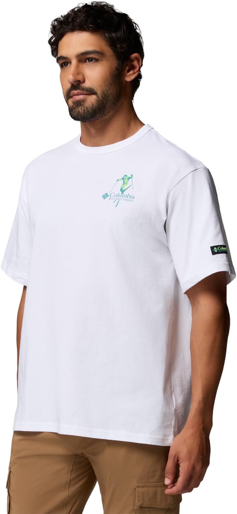 CSC Heavyweight Back Graphic Tee - Mens - white slick slope skier 1