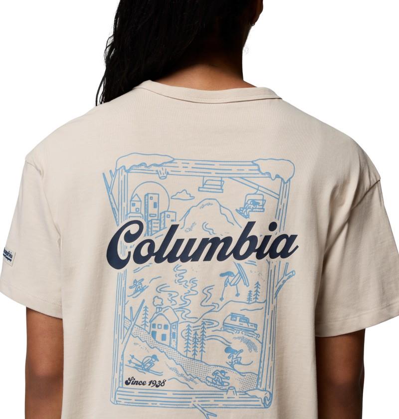 CSC Heavyweight Graphic Tee - Womens - dark stone / wintery excitement 1