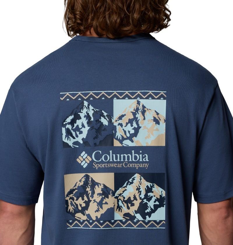 CSC Heavyweight Iconic Tee - Mens - dark mountain / repeated peaks 1