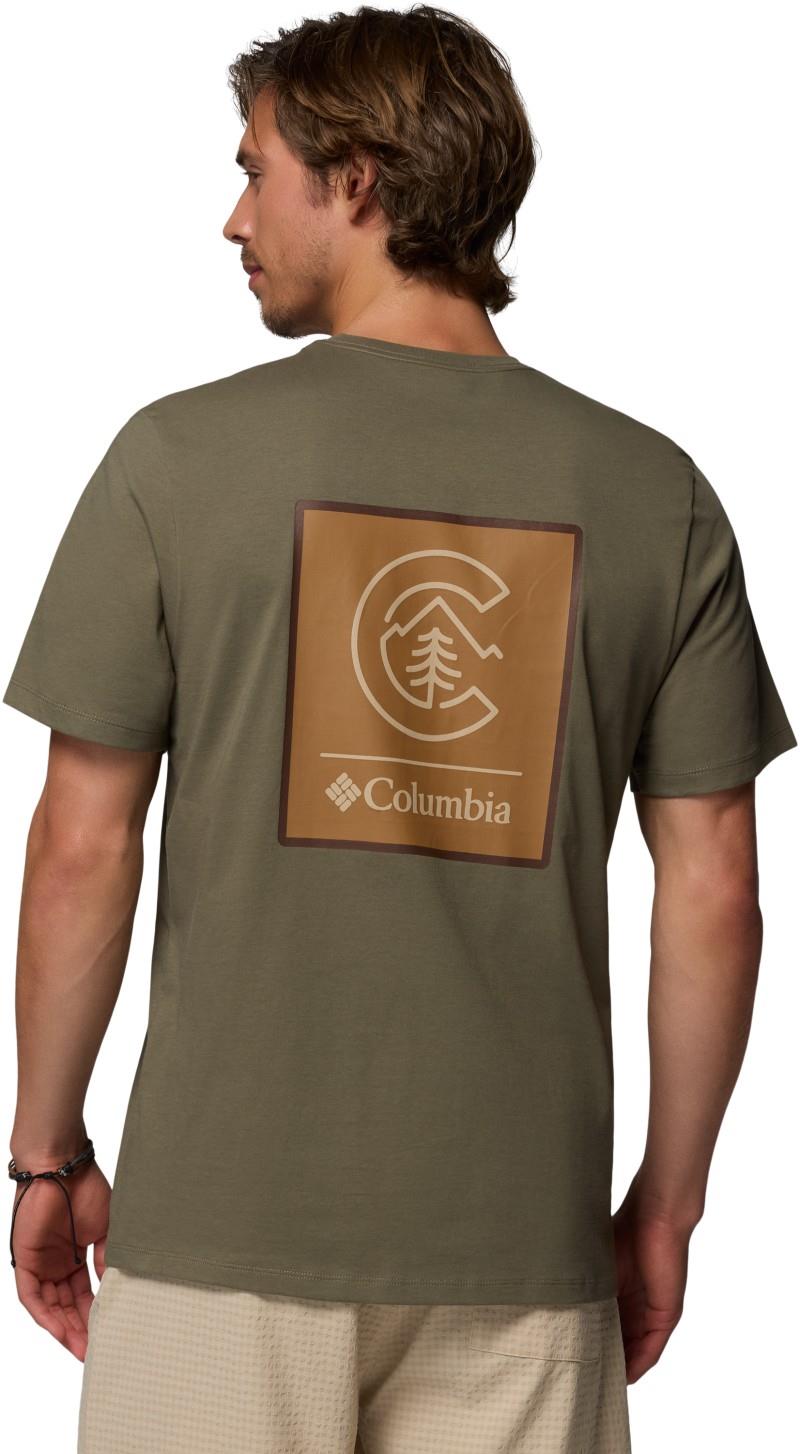 CSC Logo Back Tee - Mens - stone green / linework badge 1