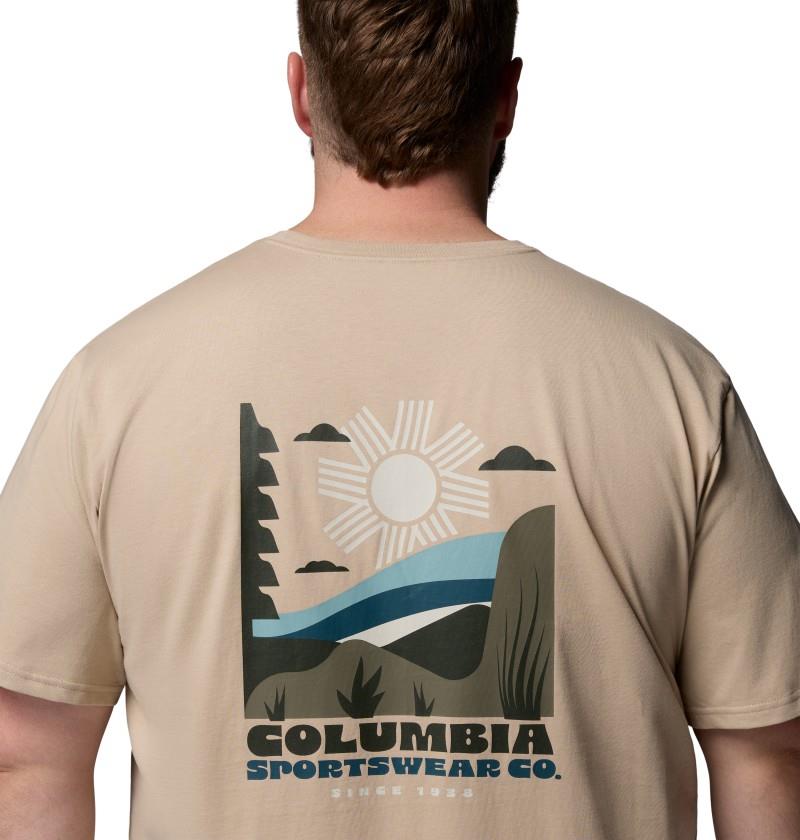 CSC Outdoor Back Graphic Tee, Extended - Mens - ancient fossil / shining sandscape 1
