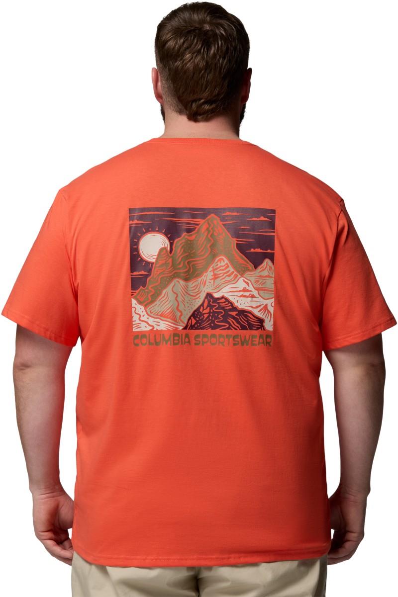 CSC Outdoor Back Graphic Tee, Extended - Mens - zing / sunscape 1