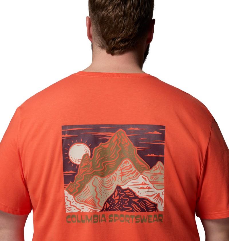 CSC Outdoor Back Graphic Tee, Extended - Mens - zing / sunscape 1
