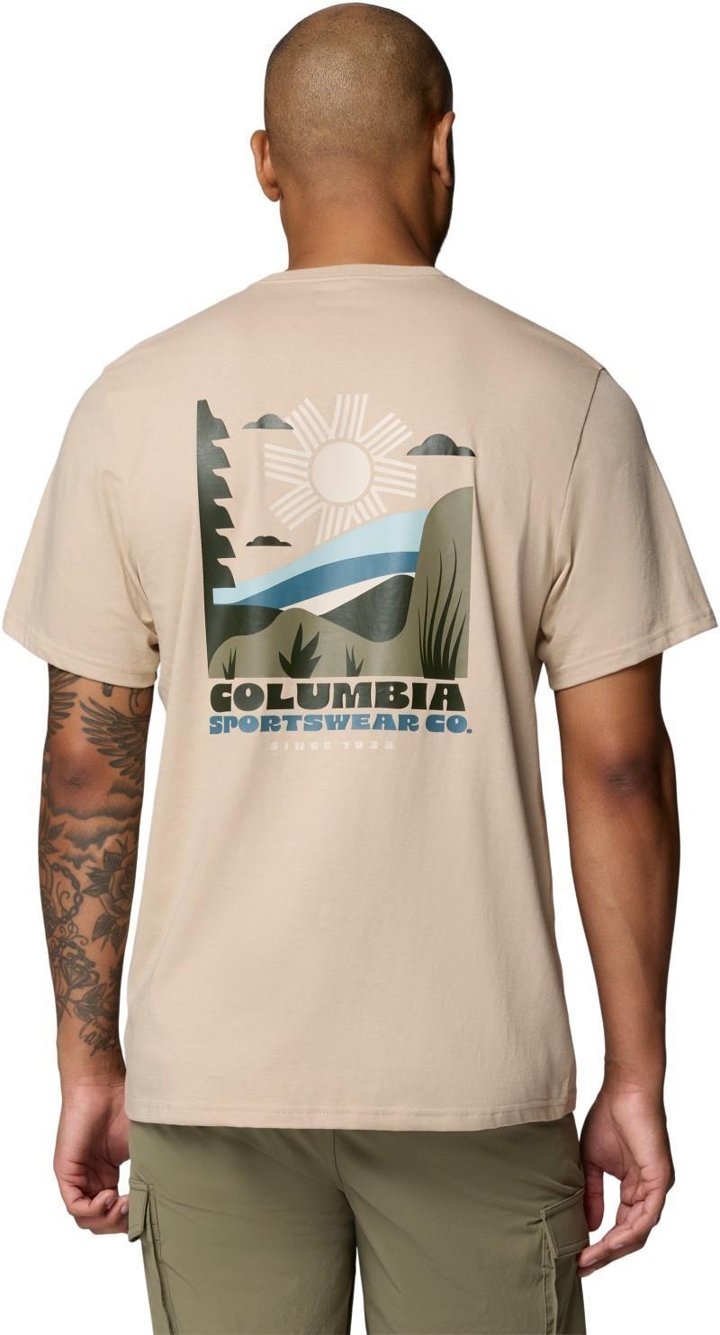 CSC Outdoor Back Graphic Tee, Tall - Mens - ancient fossil / shining sandscape 1