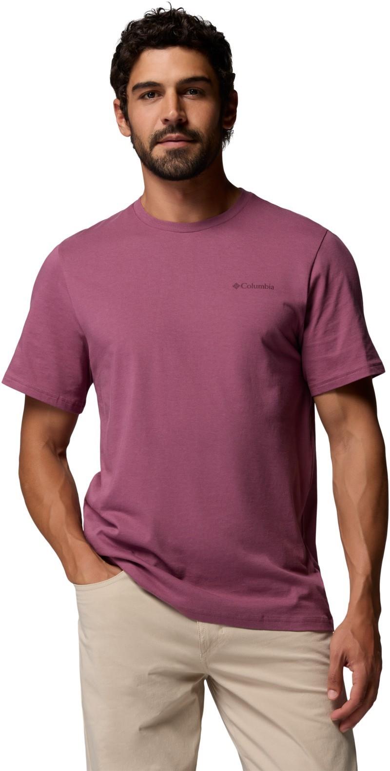 CSC Outdoor Back Graphic Tee, Tall - Mens - antique mauve / wavy branded peaks 1