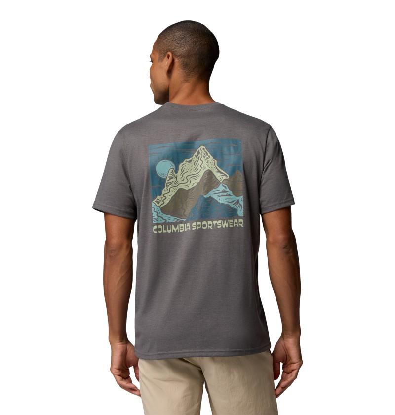 CSC Outdoor Back Graphic Tee, Tall - Mens - city grey heather / sunscape 1