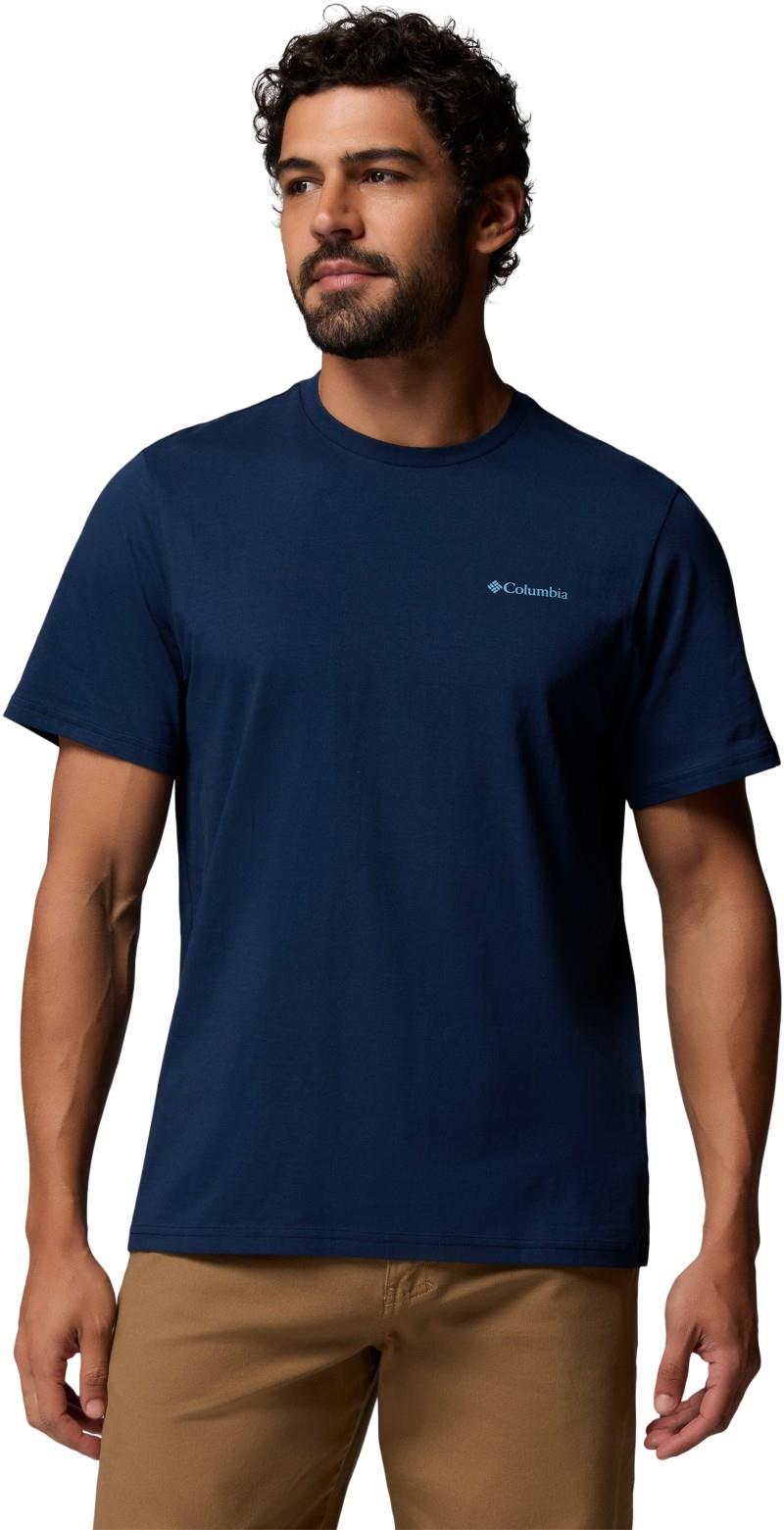 CSC Outdoor Back Graphic Tee, Tall - Mens - collegiate navy / flower power badge 1
