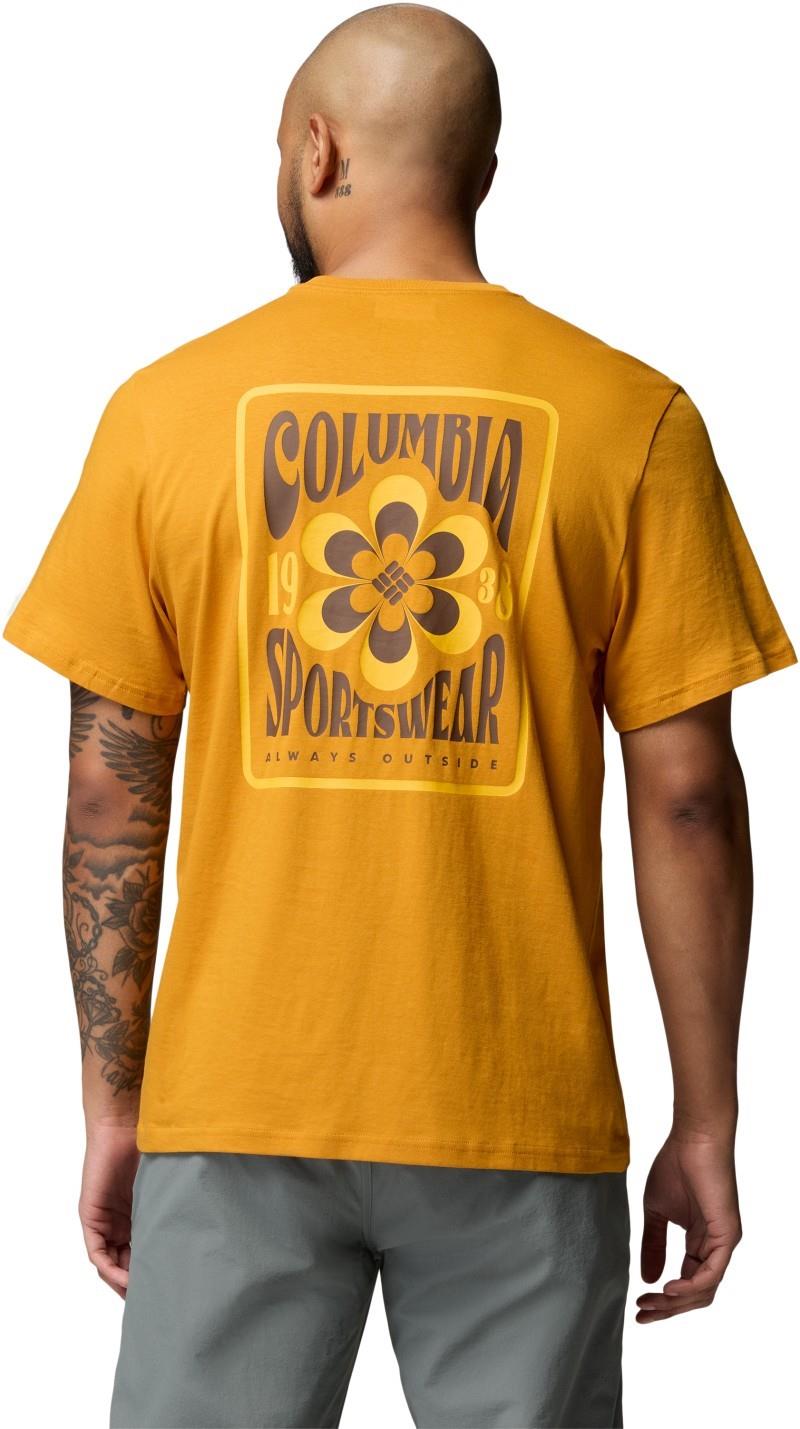 CSC Outdoor Back Graphic Tee - Mens - squash / flower power badge 1