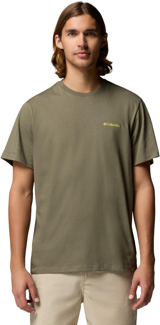 CSC Outdoor Back Graphic Tee - Mens - stone green / shining sandscape 1