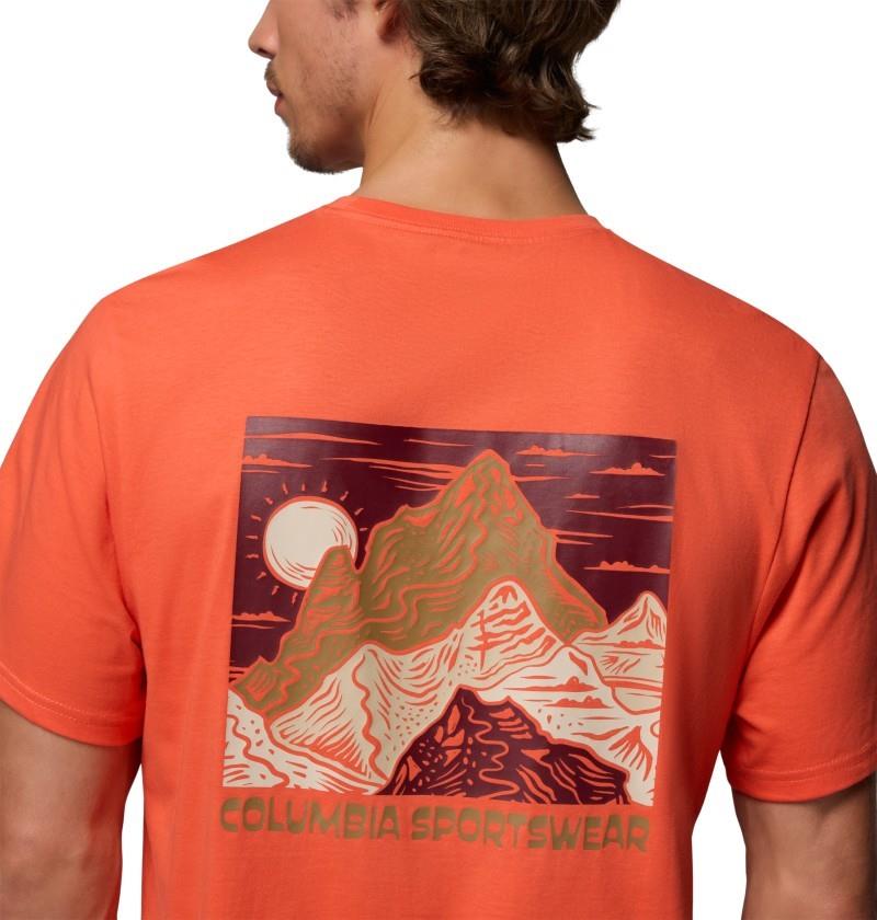 CSC Outdoor Back Graphic Tee - Mens - zing / sunscape 1