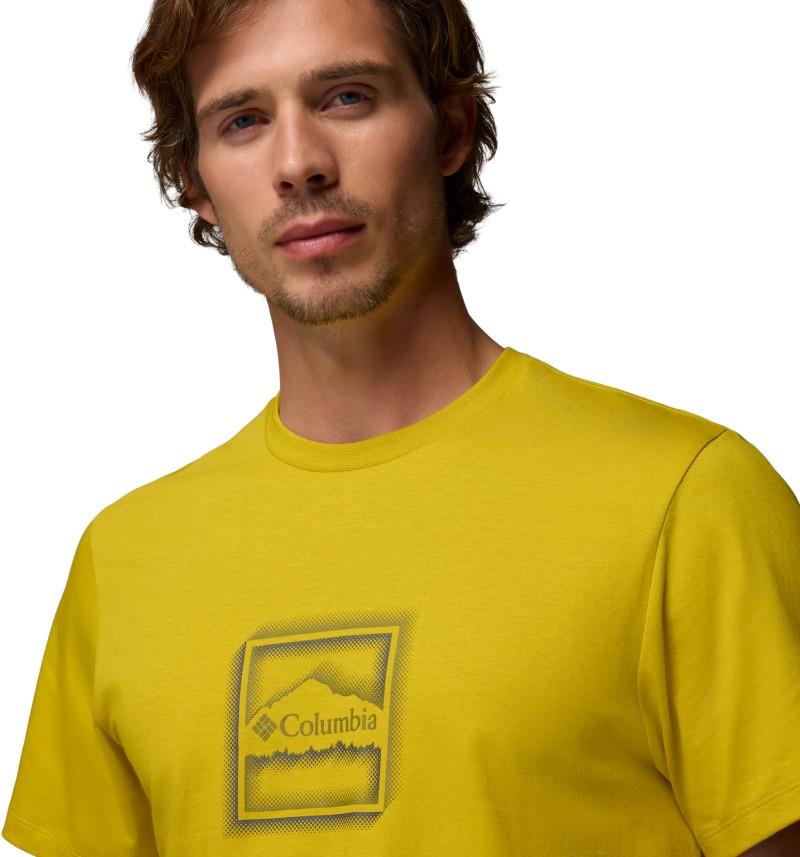 CSC Seasonal Graphic Tee, Extended - Mens - antique moss / illuminated brand 1