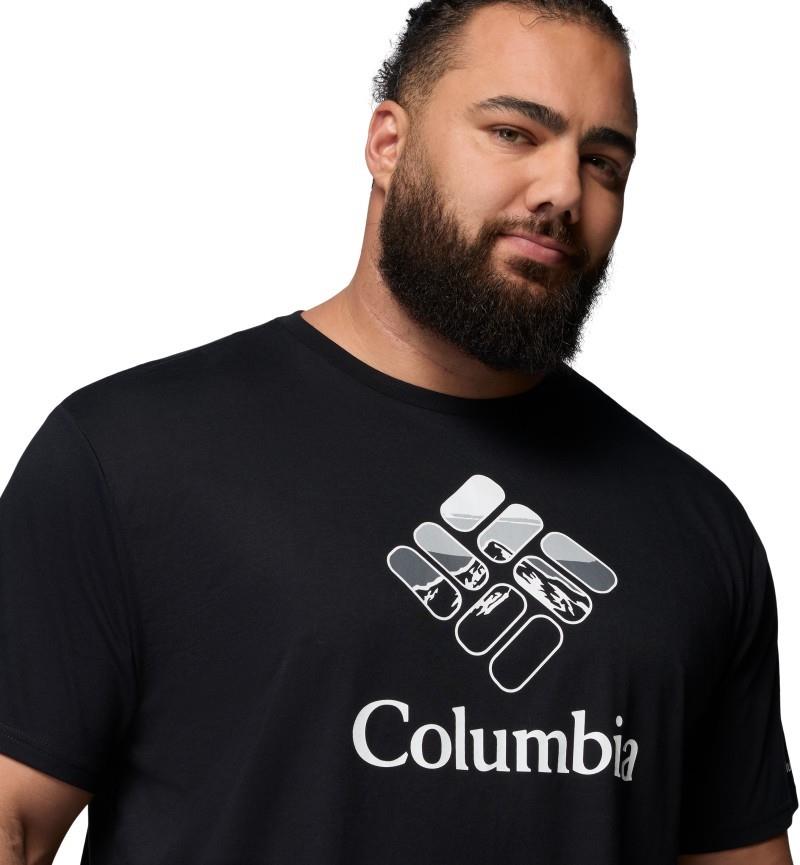 CSC Seasonal Graphic Tee, Extended - Mens - black / heavenly stacked gem 1