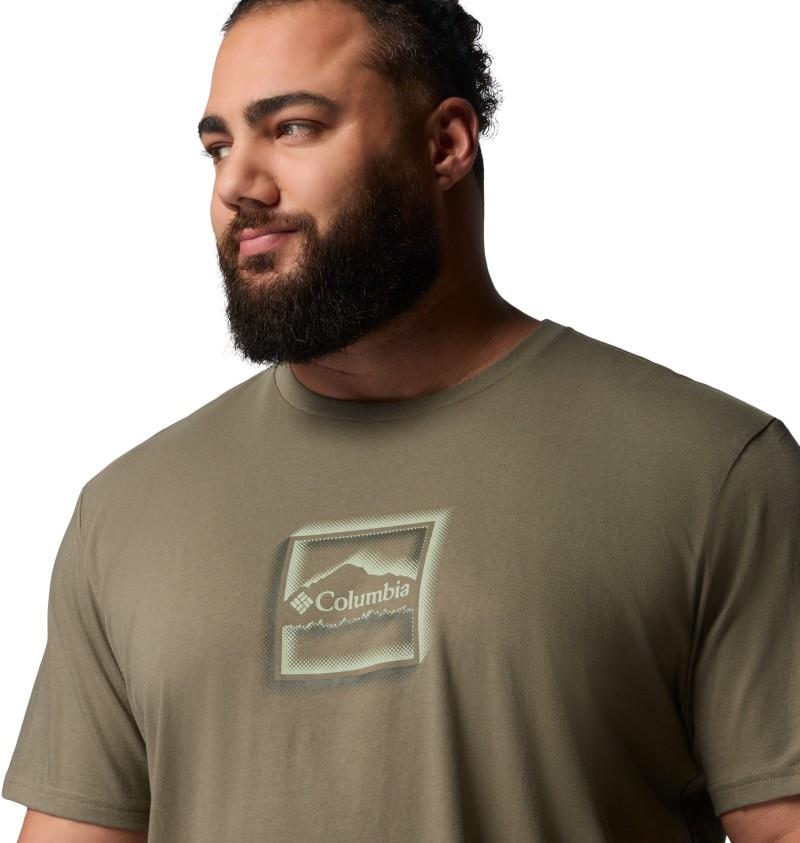CSC Seasonal Graphic Tee, Extended - Mens - stone green / illuminated brand 1